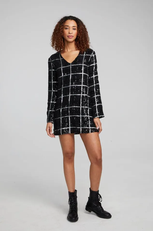 Womens Dresses Chaser Brand Hunter Fairfax Plaid Mini Dress