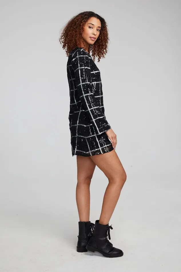 Womens Dresses Chaser Brand Hunter Fairfax Plaid Mini Dress