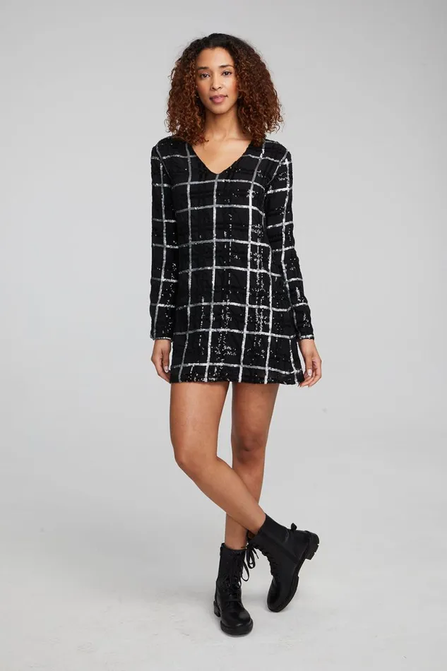 Womens Dresses Chaser Brand Hunter Fairfax Plaid Mini Dress