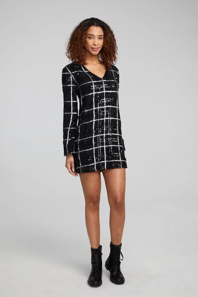 Womens Dresses Chaser Brand Hunter Fairfax Plaid Mini Dress