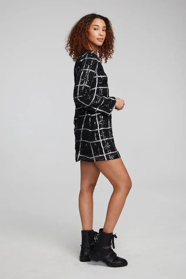 Womens Dresses Chaser Brand Hunter Fairfax Plaid Mini Dress