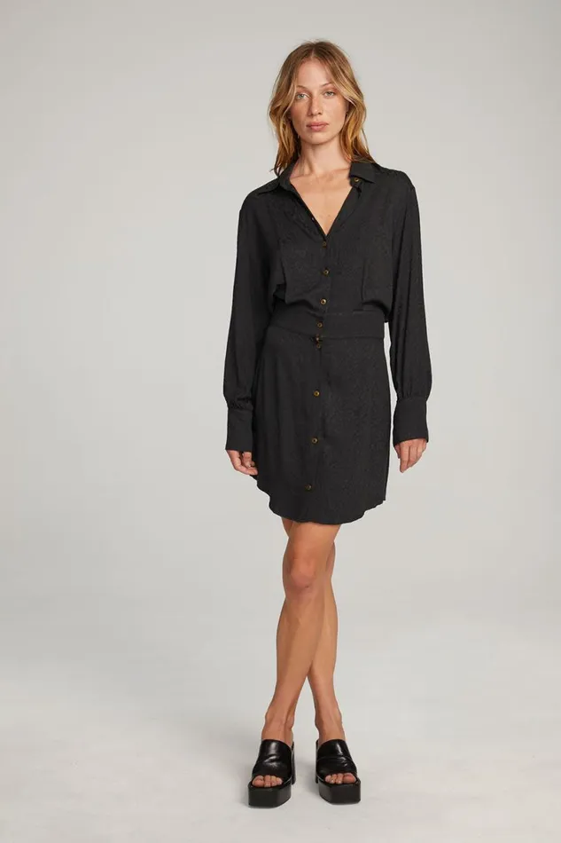 Womens Dresses Chaser Brand Paxton Licorice Mini Dress