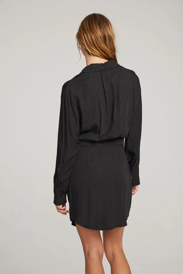 Womens Dresses Chaser Brand Paxton Licorice Mini Dress