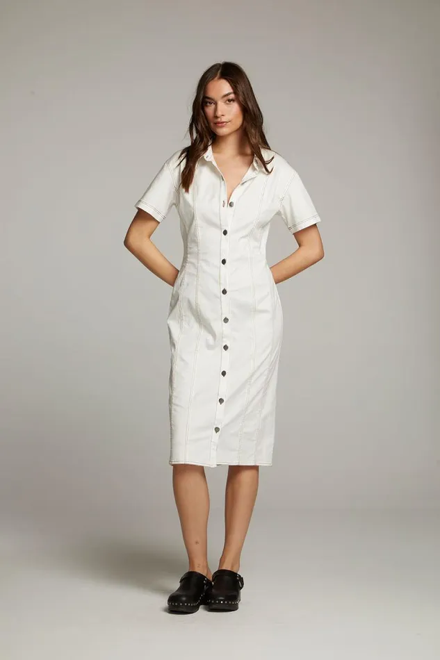 Womens Dresses Chaser Brand Rachelle White Dress
