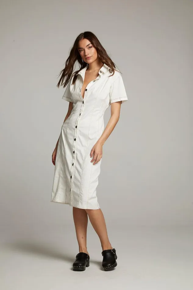 Womens Dresses Chaser Brand Rachelle White Dress