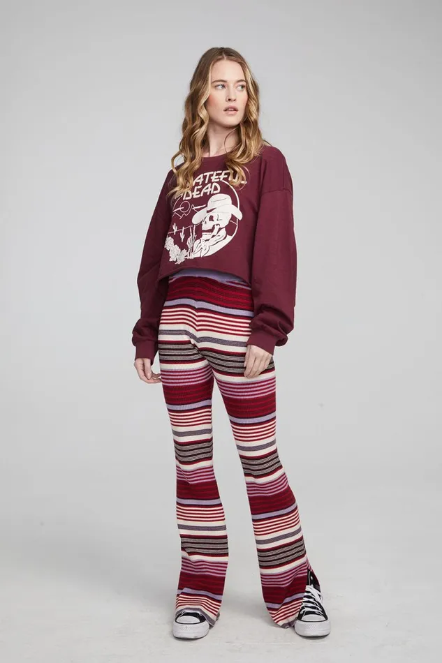 Womens Graphics Chaser Brand Grateful Dead Desert Skeleton Long Sleeve