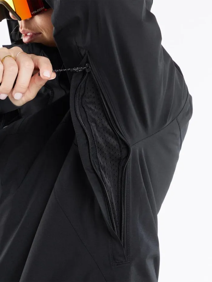 Womens Jackets Volcom Ell Insulated GoreTex Jacket 8211 Black