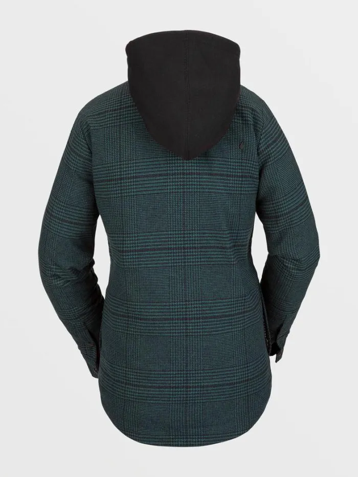 Womens Jackets Volcom Insulated Flannel 8211 Balsam