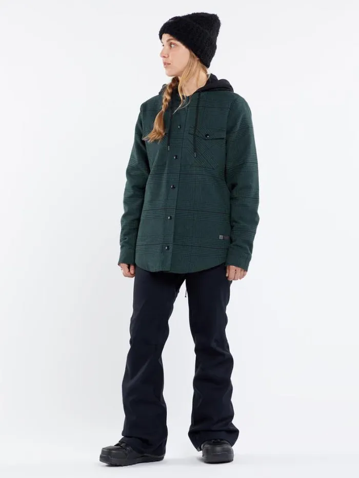 Womens Jackets Volcom Insulated Flannel 8211 Balsam