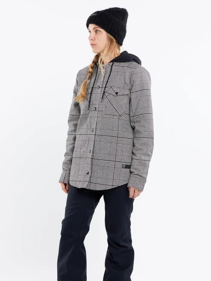 Womens Jackets Volcom Insulated Flannel 8211 Moonbeam