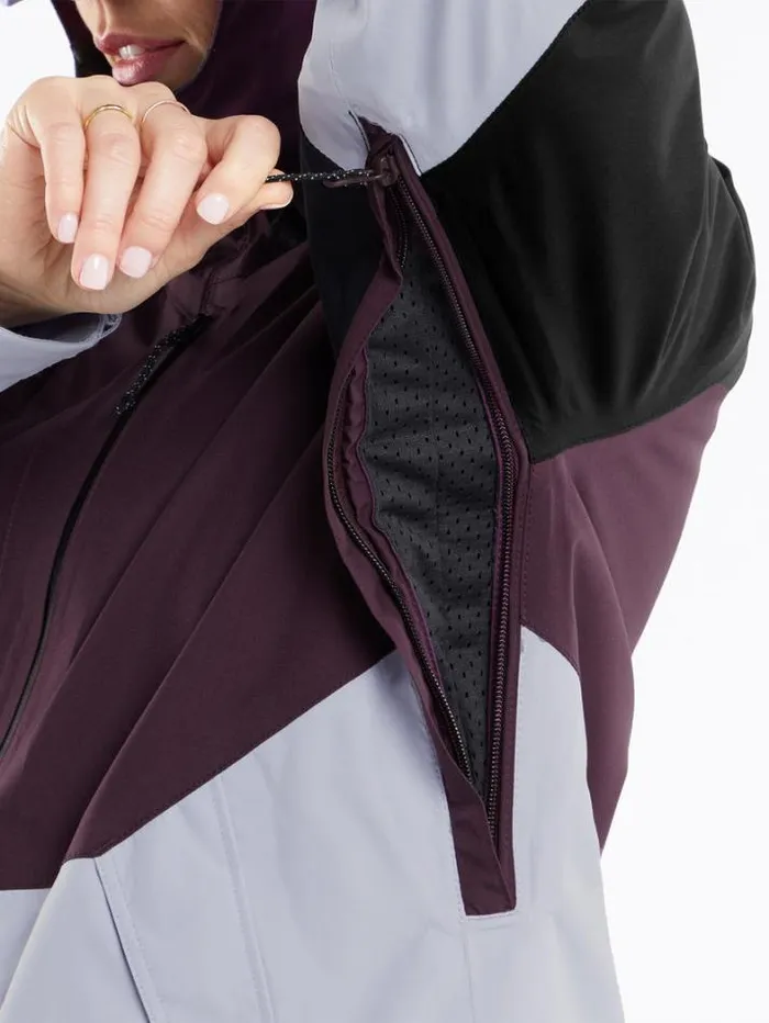 Womens Jackets Volcom VCo Aris GoreTex Jacket 8211 Blackberry