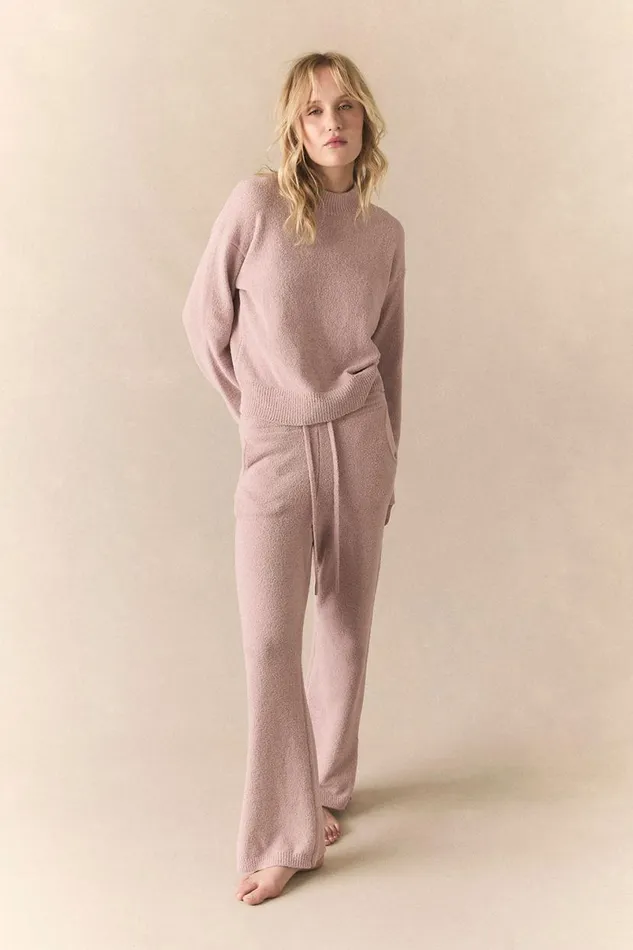 Womens Loungewear Chaser Brand Java Mauve Rose Joggers