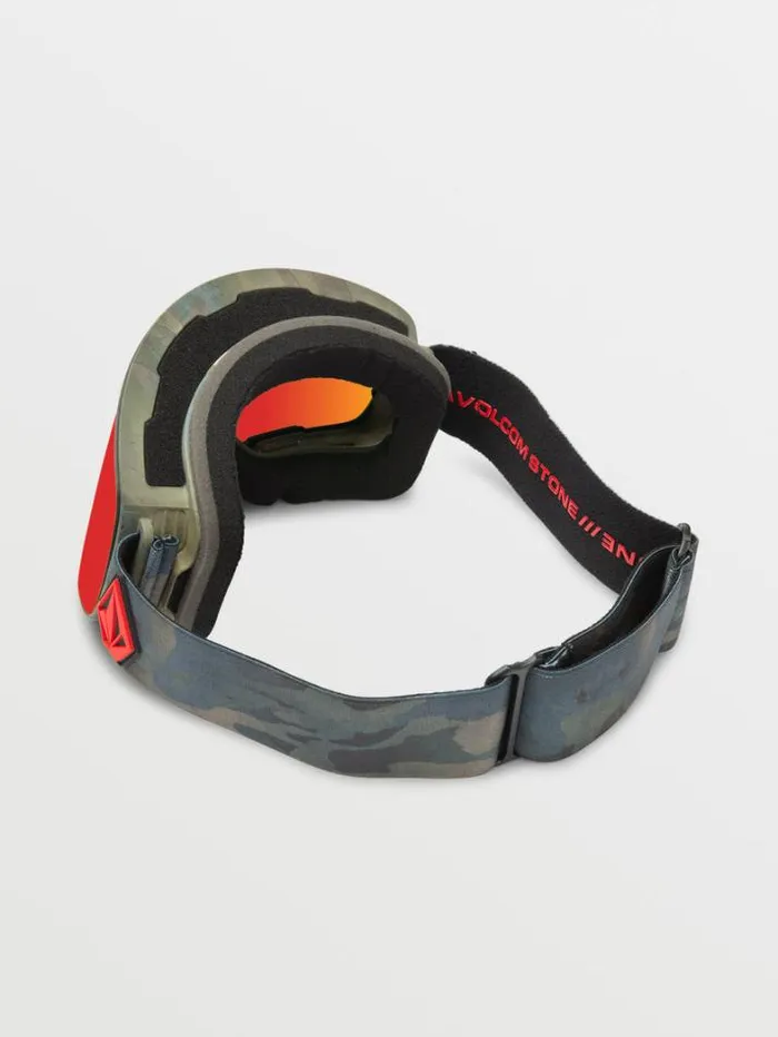 WomensMensKids Accessories Volcom Odyssey Goggle 8211 Cloudwash Camo Red ChromeBL