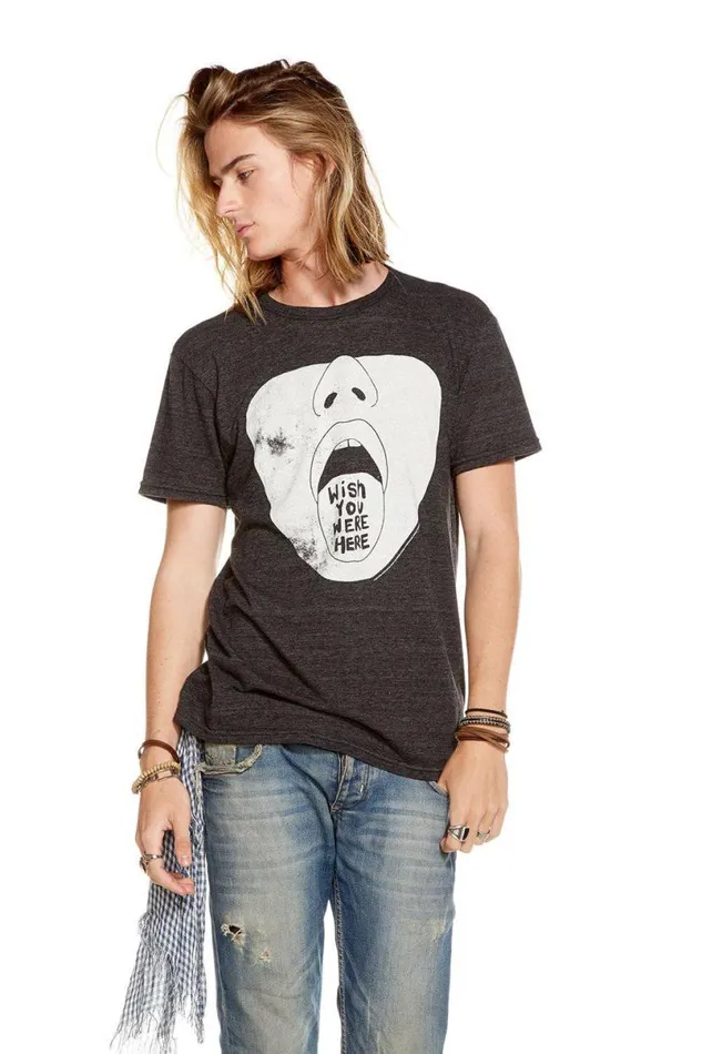 WomensMens Music Chaser Brand Pink Floyd Wish You Were Here Mens Tee
