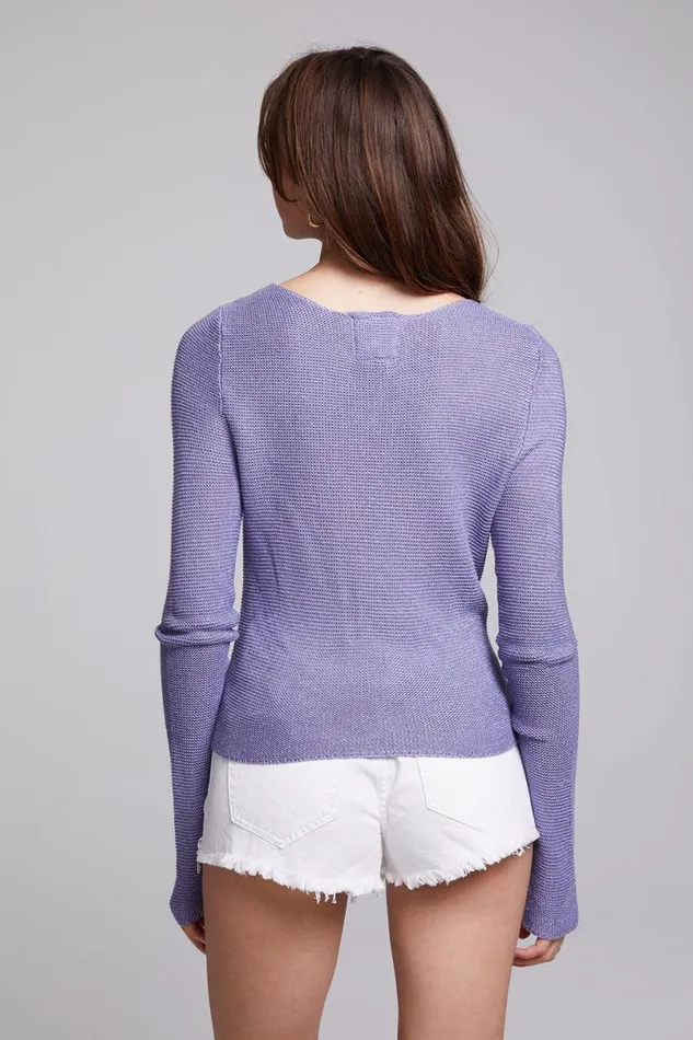 Womens Outerwear Chaser Brand Bianca Violet Sweater