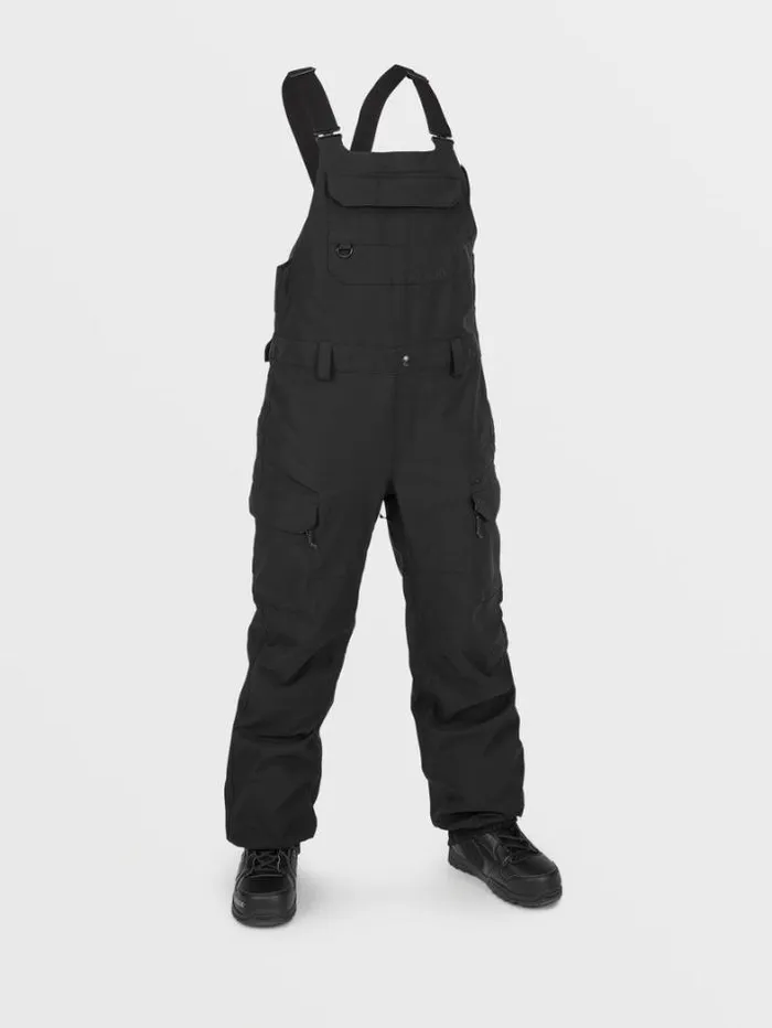 Womens Pants Volcom Creston 3D Stretch Bib Overalls 8211 Black