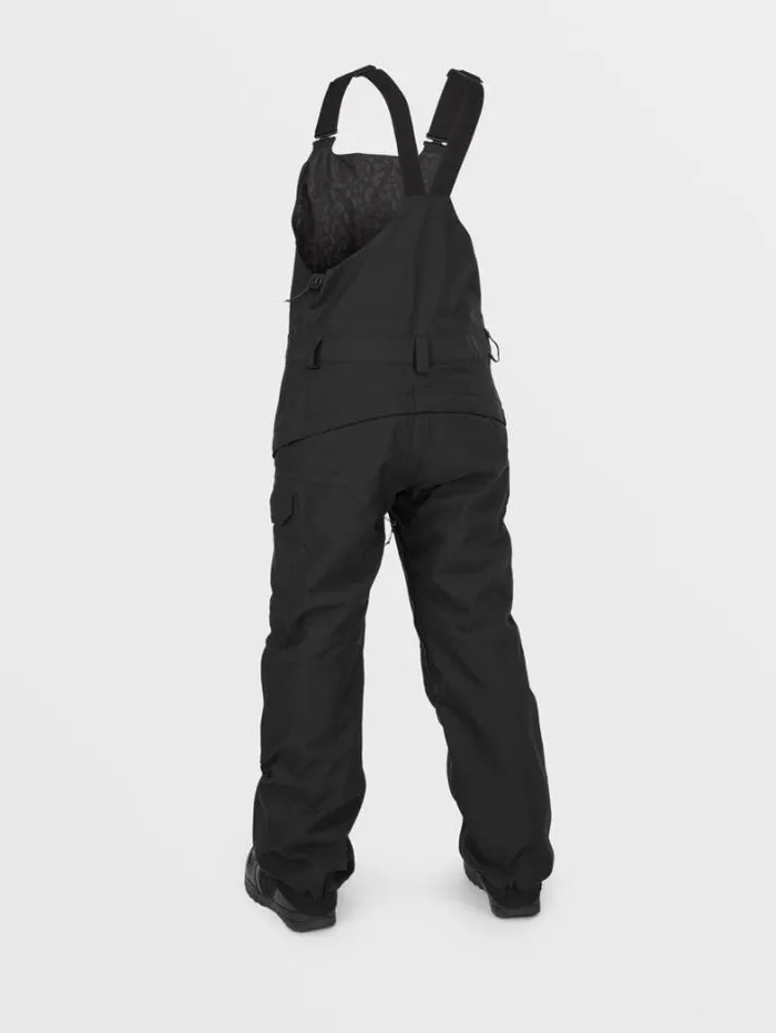 Womens Pants Volcom Creston 3D Stretch Bib Overalls 8211 Black