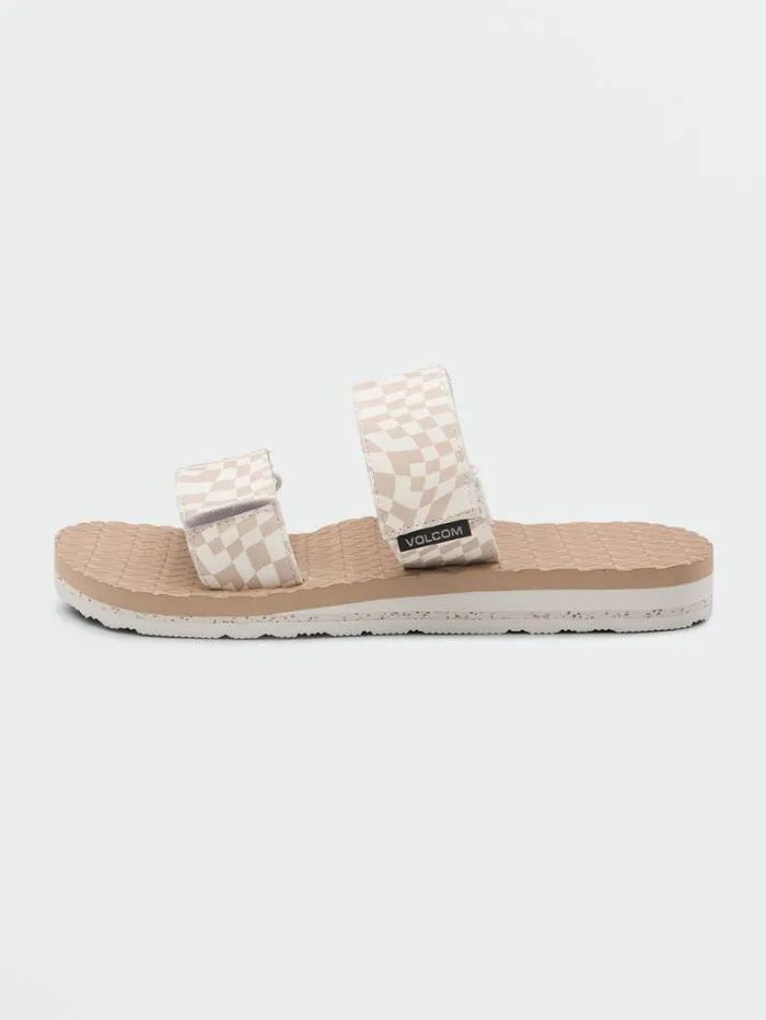Womens Sandals Volcom Eco Recliner Slide Sandals 8211 Hazel