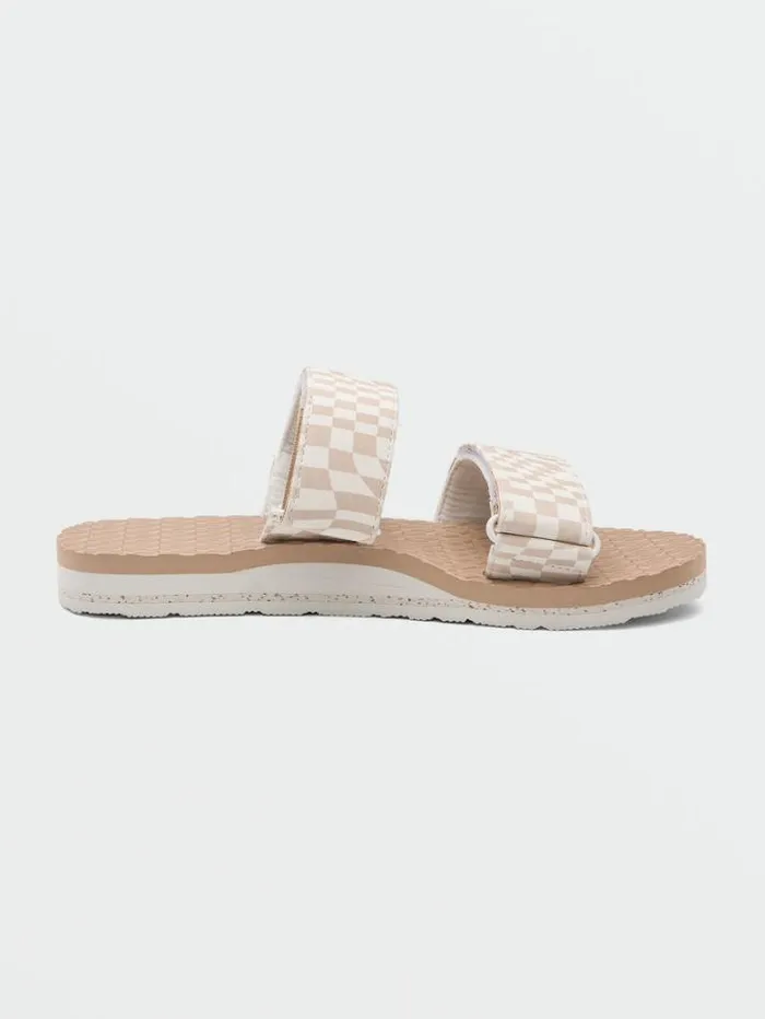 Womens Sandals Volcom Eco Recliner Slide Sandals 8211 Hazel