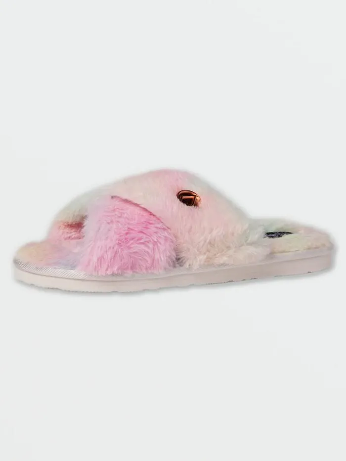 Womens Sandals Volcom Lived In Lounge Slippers 8211 Tie Dye