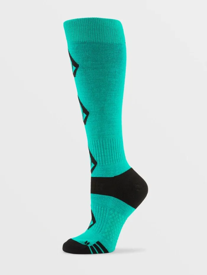 Womens Socks Volcom Sherwood Socks 8211 Vibrant Green