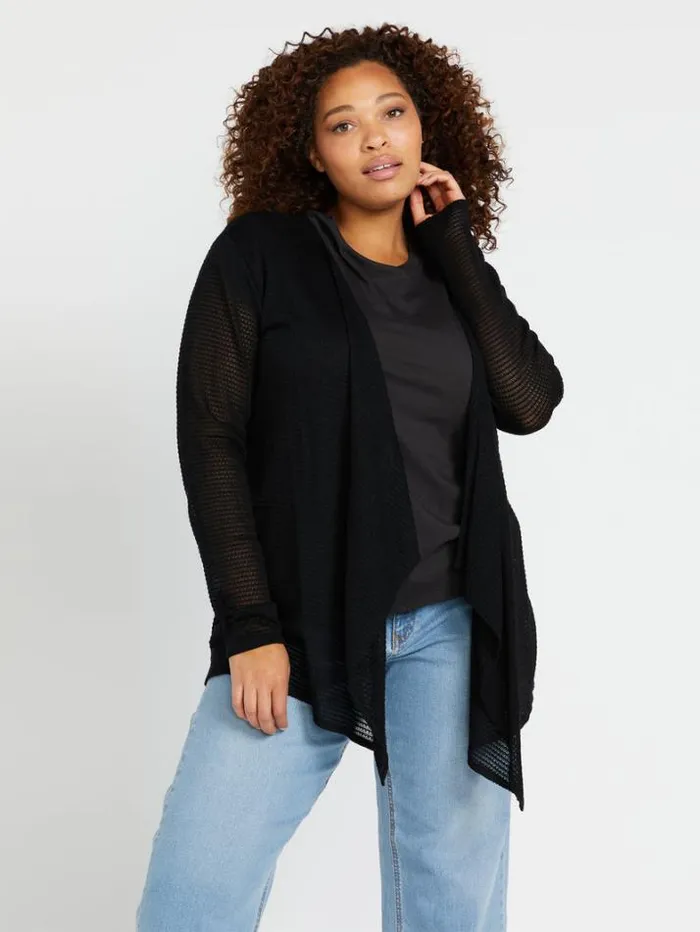 Womens Sweaters and Cardigans Volcom Go Go Wrap Sweater 8211 Black