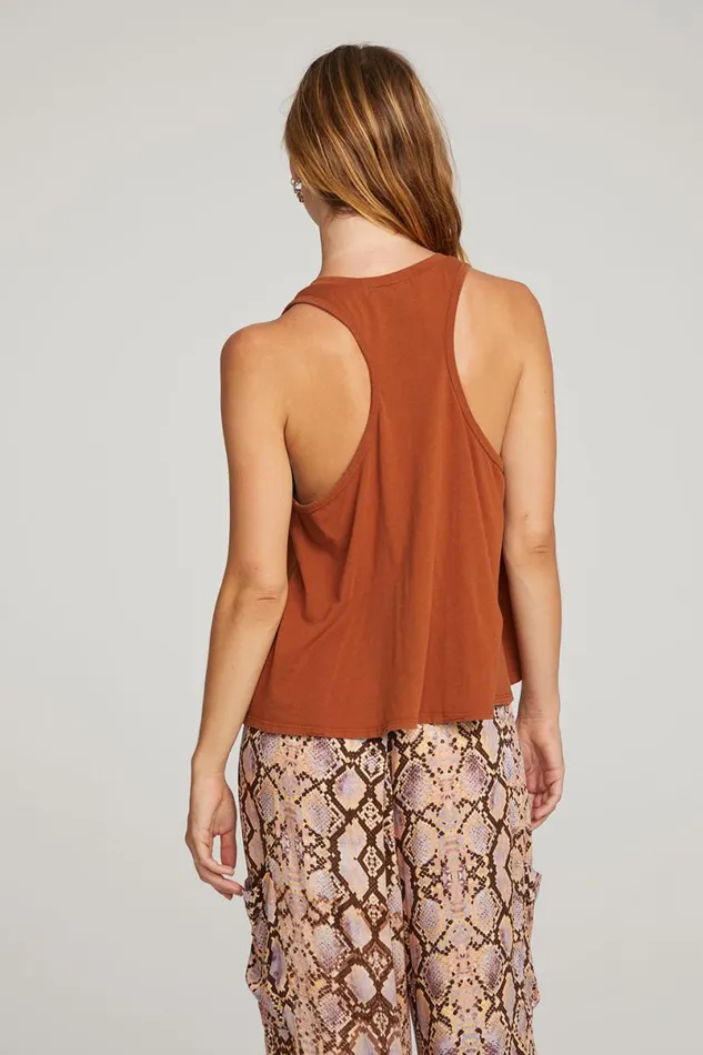 Womens Tops Chaser Brand Carmel Whiskey Tank Top
