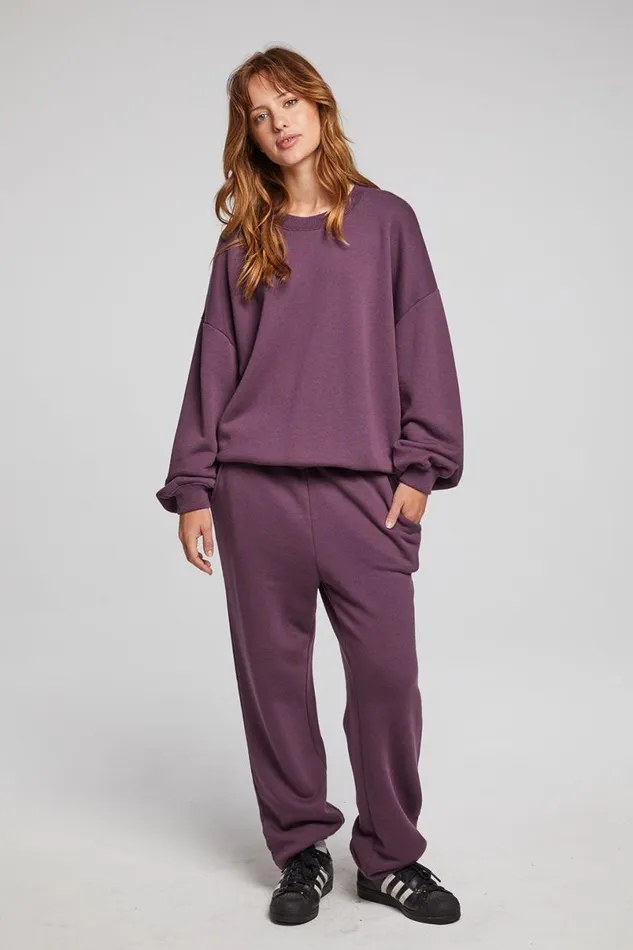 Womens Tops Chaser Brand Casbah Plum Perfect Pullover