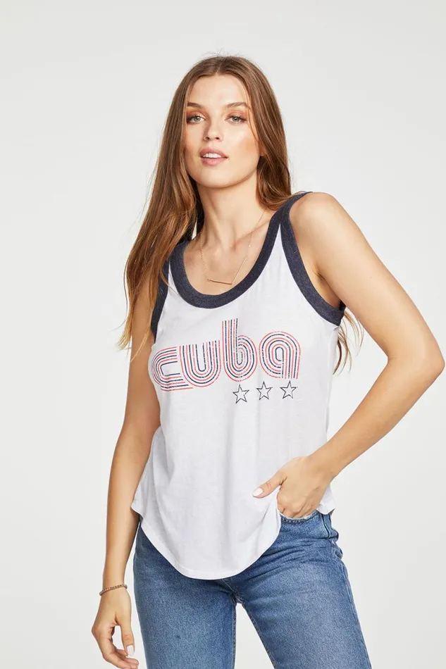 Womens Tops Chaser Brand Cuba