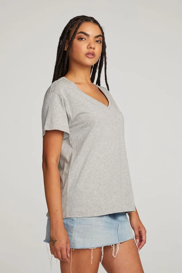 Womens Tops Chaser Brand Everyday Essential V Neck Tee
