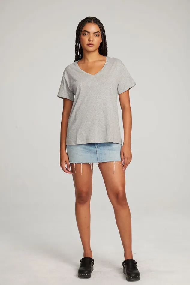 Womens Tops Chaser Brand Everyday Essential V Neck Tee