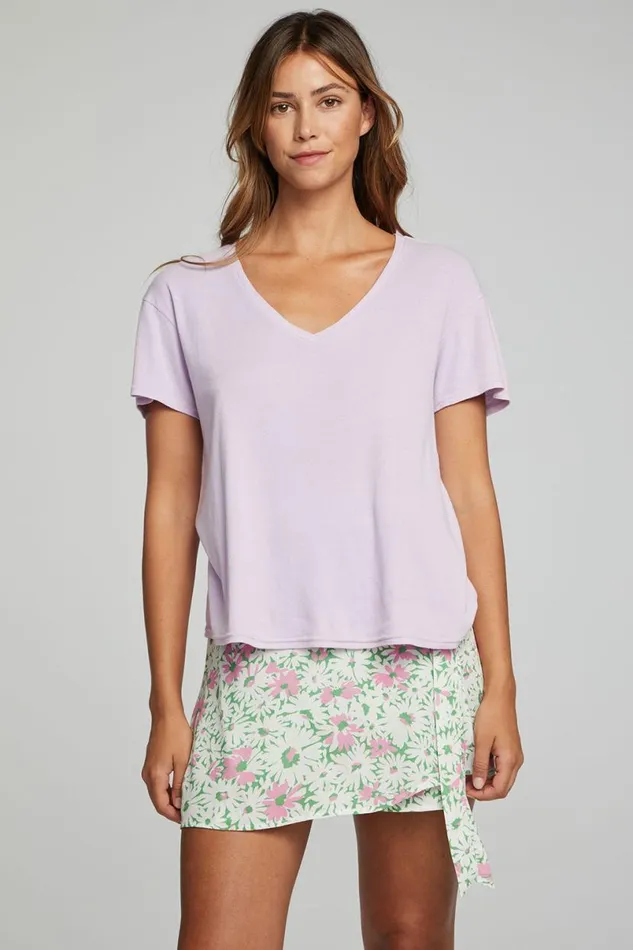 Womens Tops Chaser Brand Everyday Essential V Neck Tee