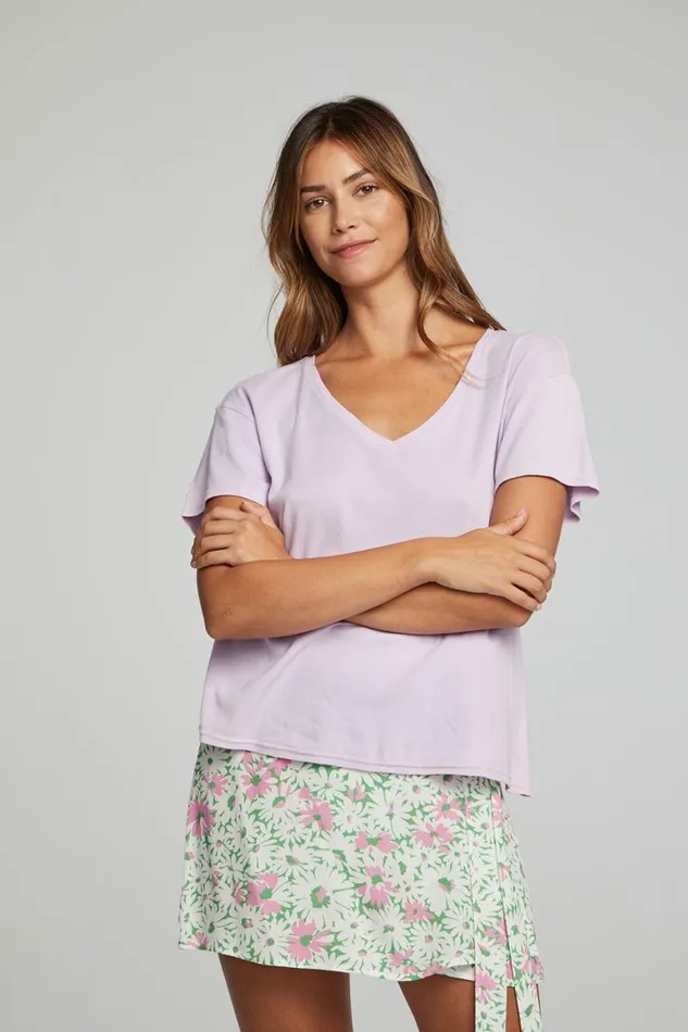 Womens Tops Chaser Brand Everyday Essential V Neck Tee