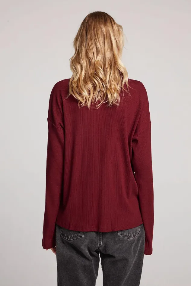 Womens Tops Chaser Brand Fenna Fig Button Down