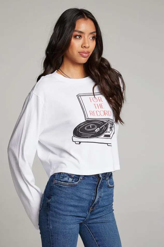 Womens Tops Chaser Brand For The Record Long Sleeve