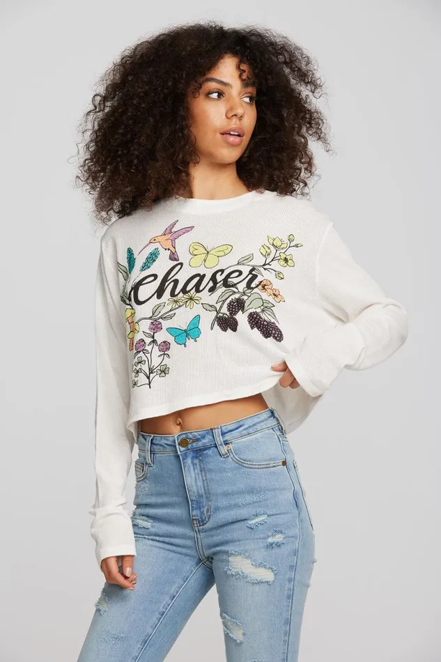 Womens Tops Chaser Brand Garden Party