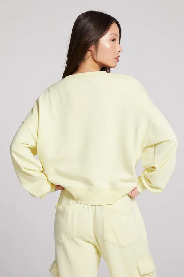 Womens Tops Chaser Brand Hartfordd Panna Cotta Pullover