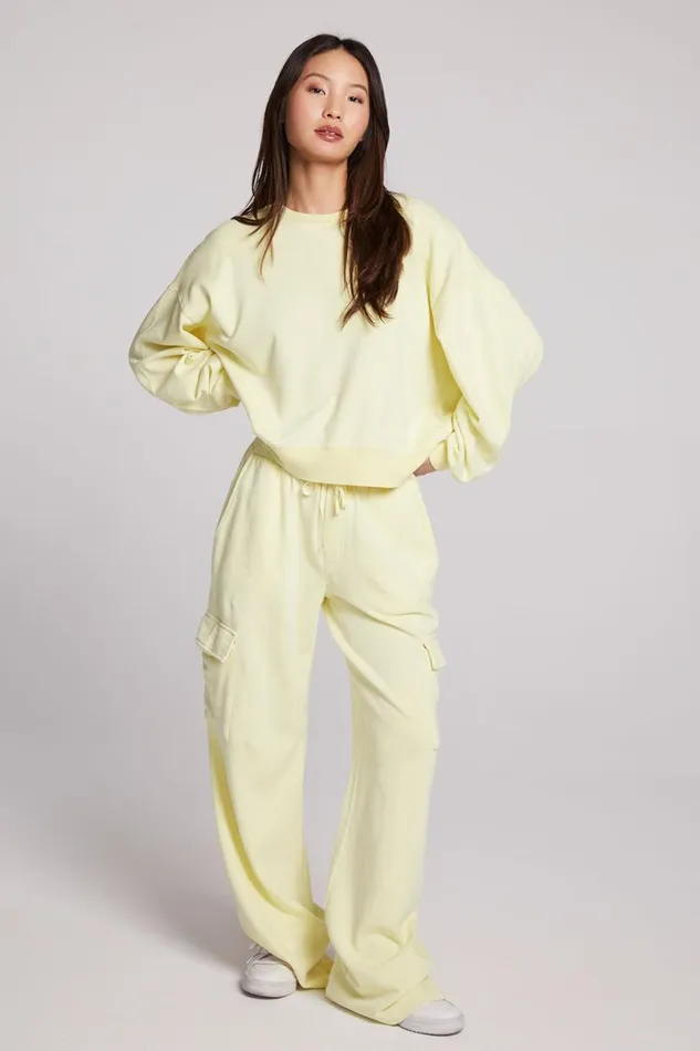 Womens Tops Chaser Brand Hartfordd Panna Cotta Pullover