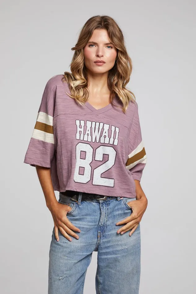 Womens Tops Chaser Brand Hawaii 82 Tee