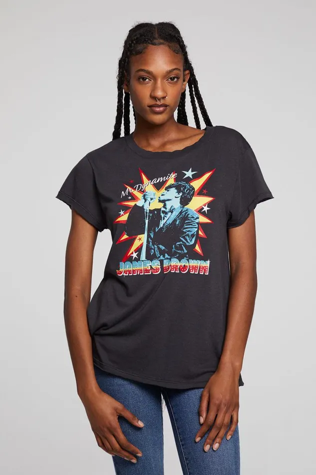 Womens Tops Chaser Brand James Brown Mr Dynamite Tee