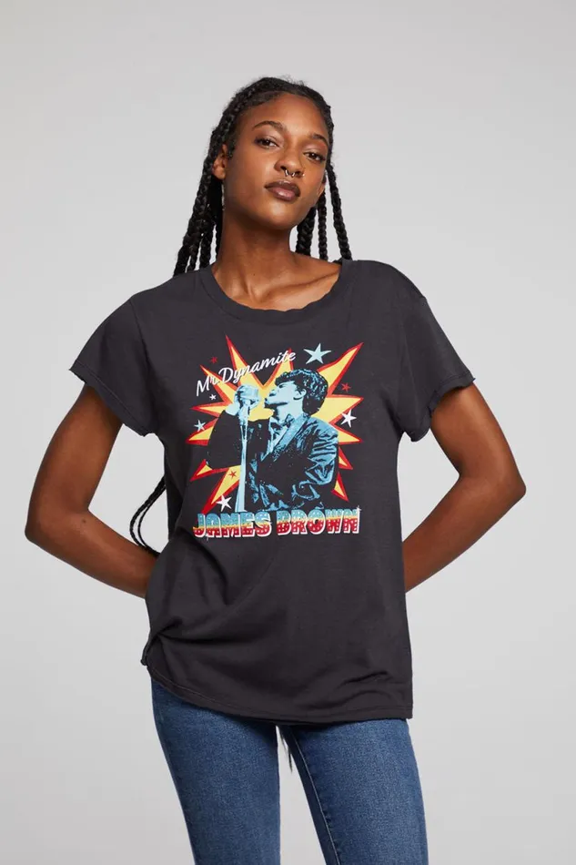 Womens Tops Chaser Brand James Brown Mr Dynamite Tee