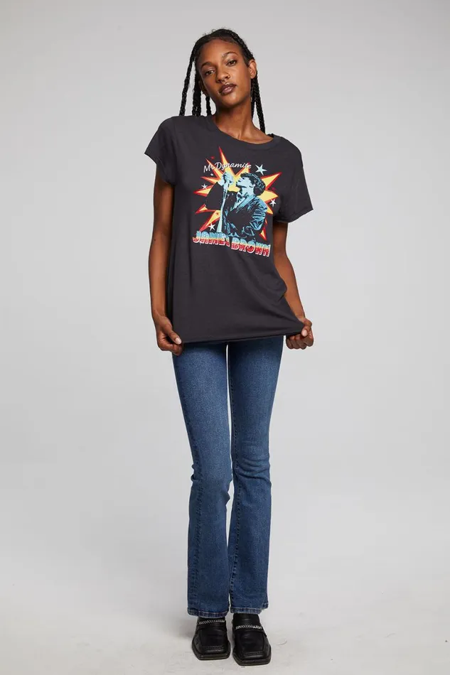 Womens Tops Chaser Brand James Brown Mr Dynamite Tee