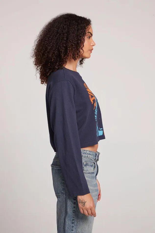 Womens Tops Chaser Brand Janis Joplin Live In San Francisco Long Sleeve