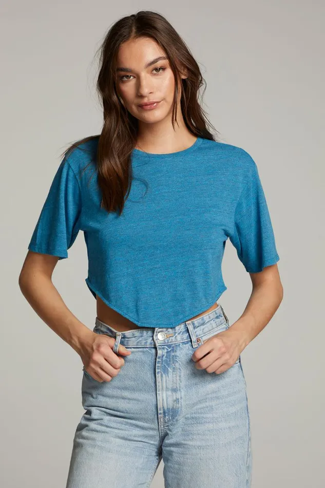 Womens Tops Chaser Brand Kylie Blue Danube Tee