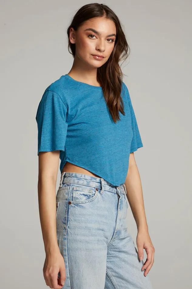 Womens Tops Chaser Brand Kylie Blue Danube Tee