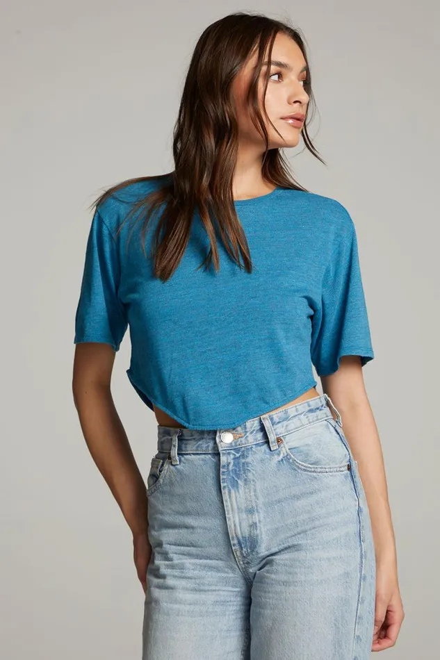 Womens Tops Chaser Brand Kylie Blue Danube Tee
