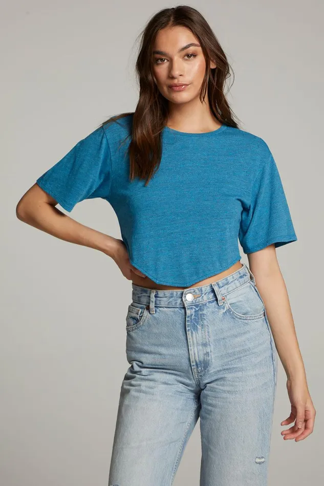 Womens Tops Chaser Brand Kylie Blue Danube Tee
