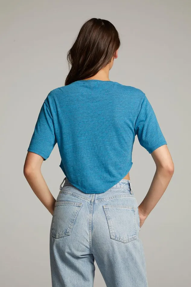 Womens Tops Chaser Brand Kylie Blue Danube Tee
