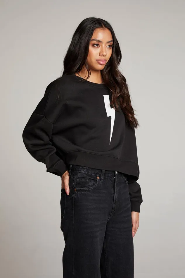 Womens Tops Chaser Brand Lightning Bolt