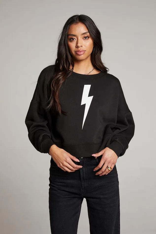 Womens Tops Chaser Brand Lightning Bolt